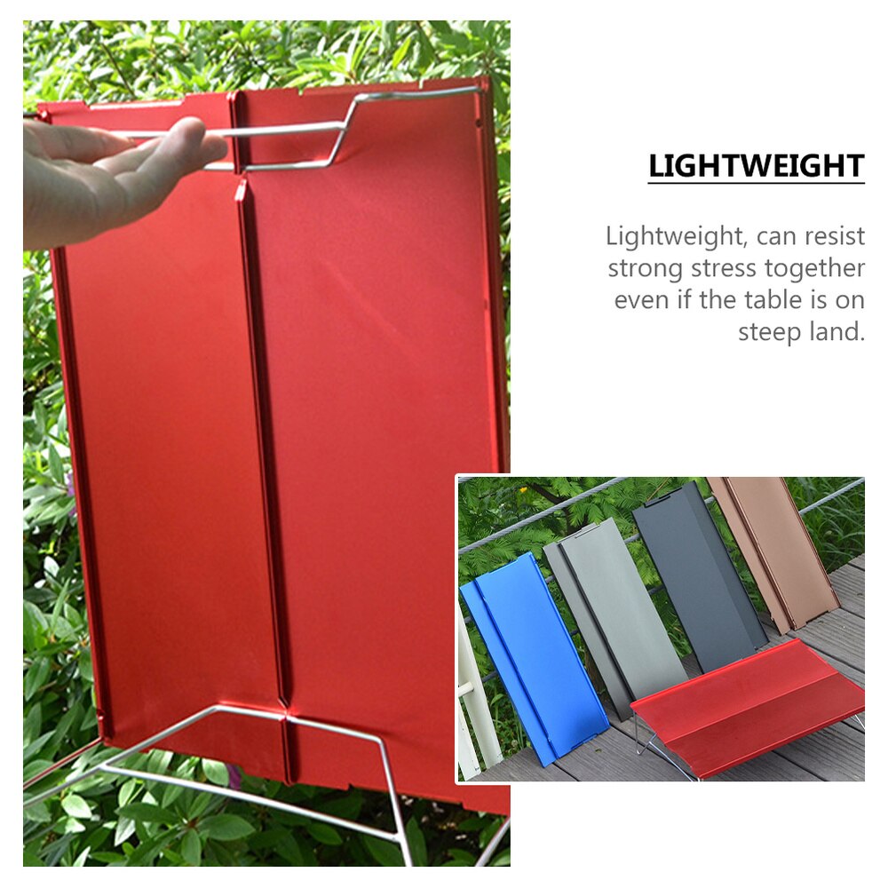 Folding Picnic Table Aluminum Ultralight Dinner Desk Hiking Camping Table