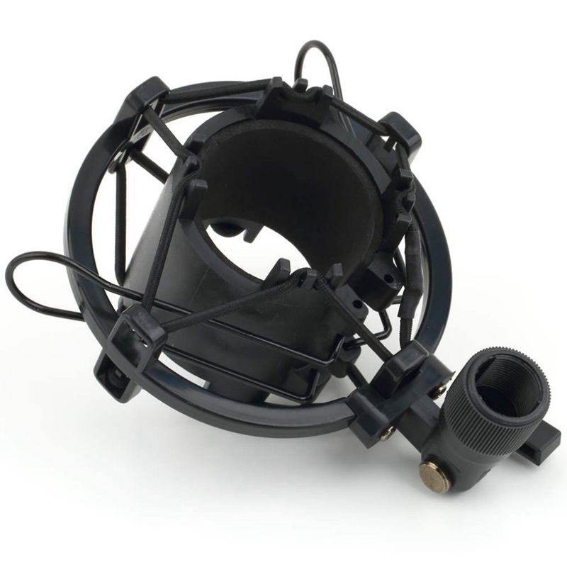 Universal 3KG Bearable Load Mic Microphone Shock Mount Clip Holder Stand Radio Studio Sound Recording Bracket Black Professi