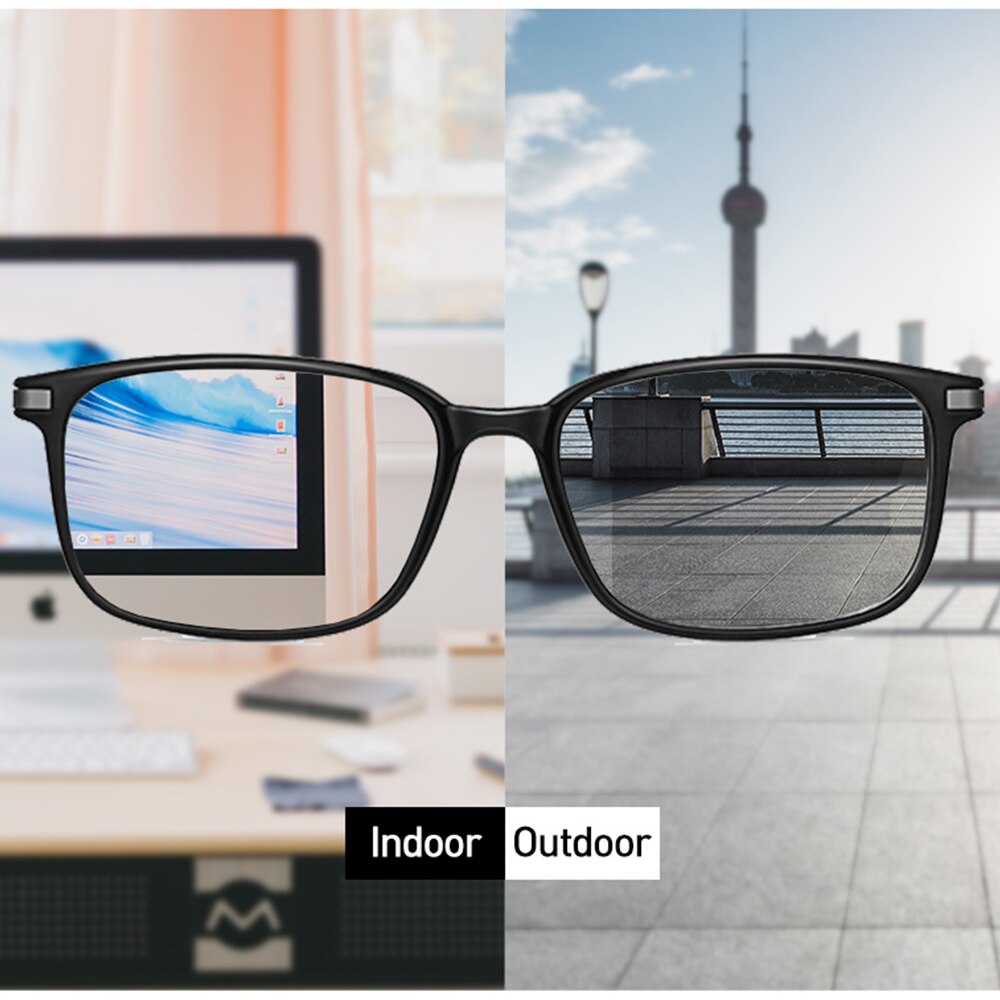 Caponi photochromic briller herre anti blue ray datamaskin briller for menn full frame uv lys blokkerende business mannlige briller  bf6105