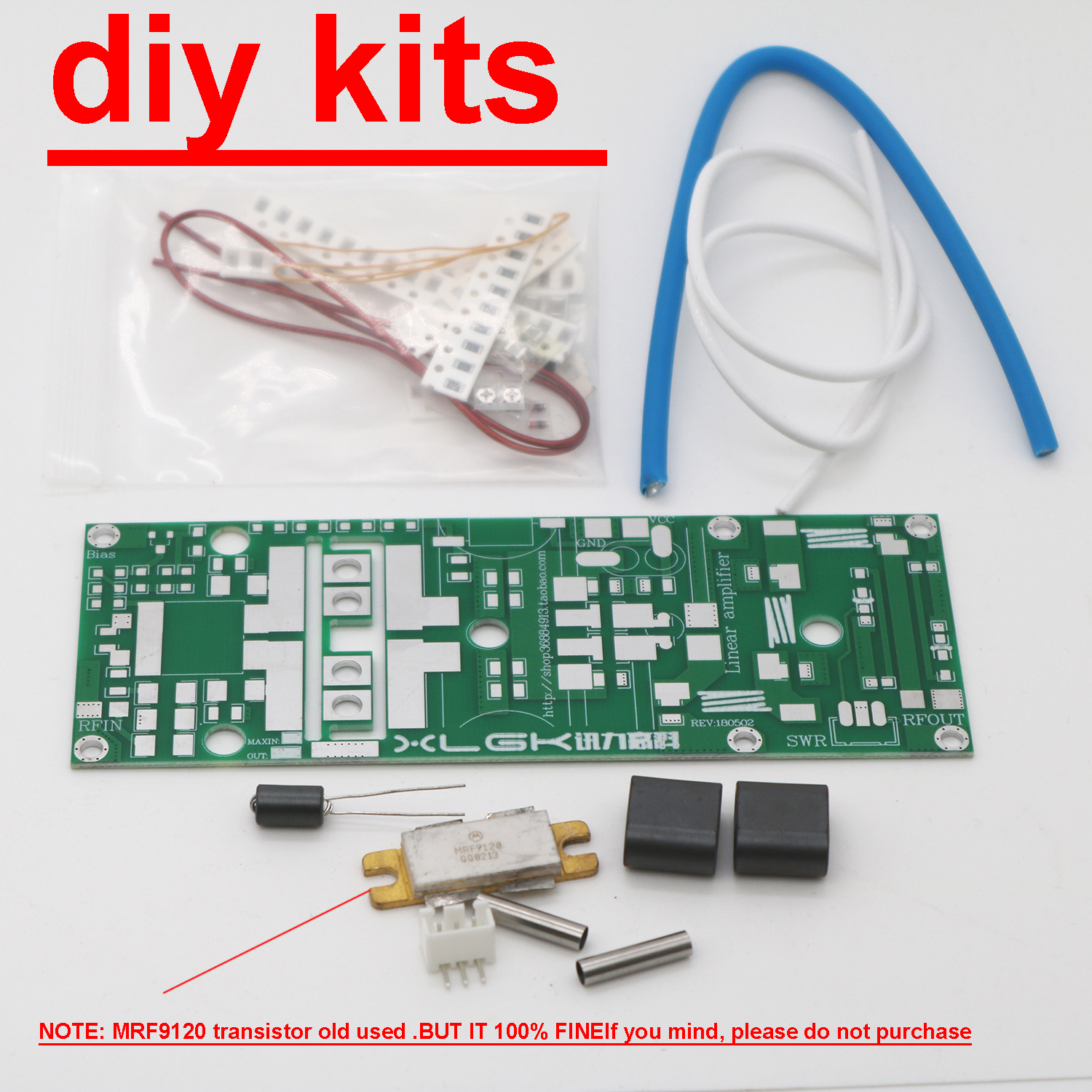 100W FM VHF RF Power amplifer Board 80 - 170mhz RF AMP kits mrf9120 tubo para transmisores FM de walkie - talkie de radio: Default Title