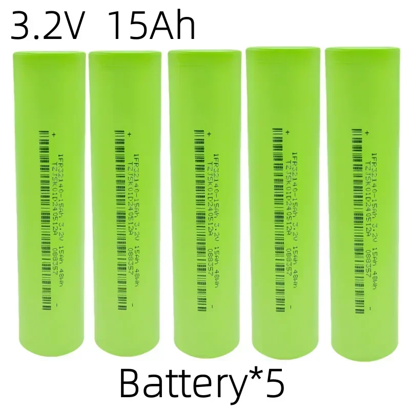 100% Original 32140 3.2V 15Ah LiFePo4 Battery for EV E-Tricycle Ebike Emotorcycle Battery Pack Scooter Outdoor Power Suppl: SKY BLUE