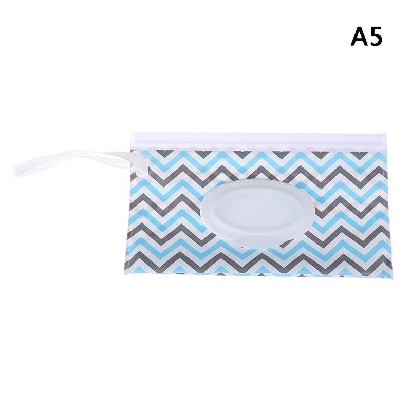 Snap Band Draagbare Baby Natte Doekjes Doos Doekjes Container Milieuvriendelijke Dragen Clamshell Cosmetische Schoonmaken Doekjes Gevallen 23*13.5Cm: A5