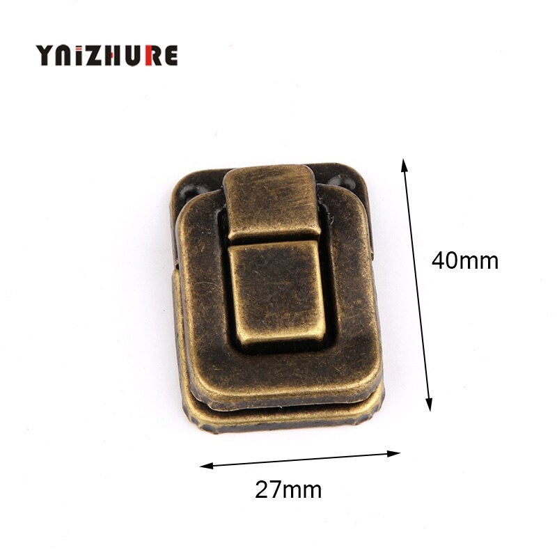 4Stck 27*40MM Koffer Verriegelungen Antike Holz Kasten Schnalle Metall Schnalle Bronze- Trompete Taiping Kasten Schließe Schnalle