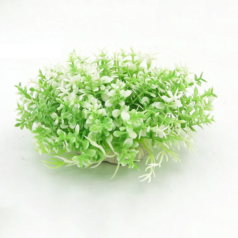 12 Kinds Artificial Aquarium Decor Plants Water Weeds Ornament Aquatic Plant Fish Tank Grass Decoration Accessories 12*6cm: 10