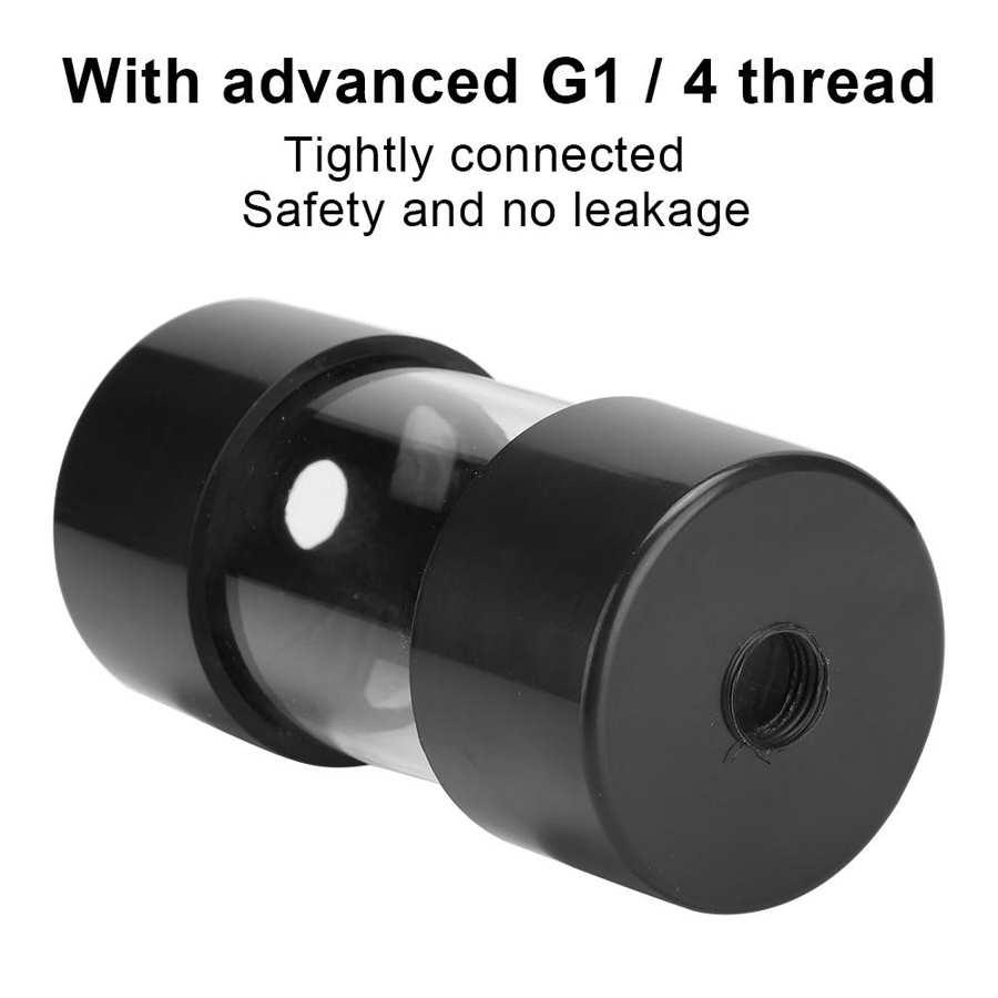 Acrylic Cylinder Reservoir Water Tank /4 Screw For Computer Liquid Cooling TOG
