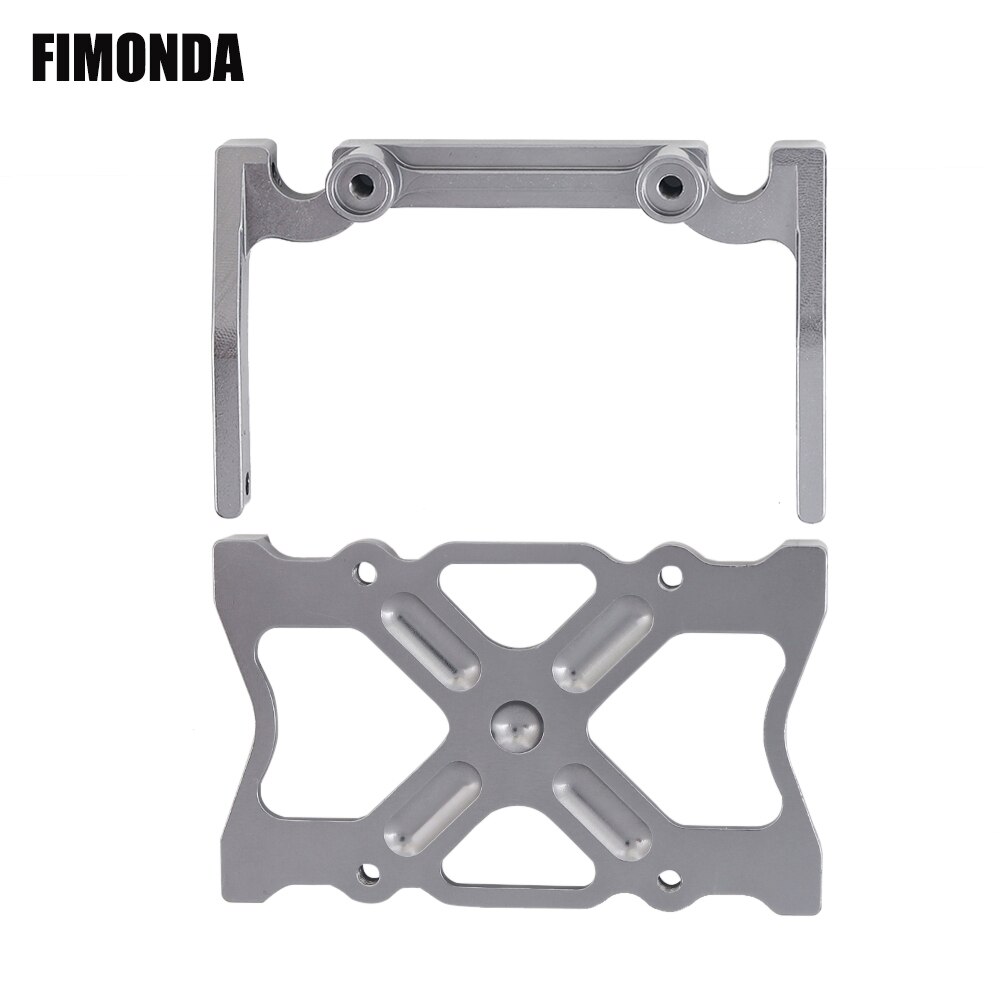 FIMONDA 1/10 RC Crawler Chassis In Metallo Kit di 313 millimetri 12.3 "Passo con di Trasmissione In Metallo di Alluminio Asse Telaio In Fibra di Carbonio ferroviario: Chassis Brace Set G