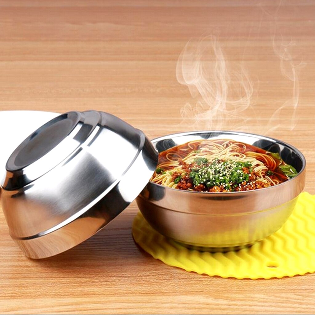 Stainless Steel Catering Washing Mixing Bowl Flat Base Microwave Dishwasher Outdoor Camp Cooking Supplies Outdoor Tableware