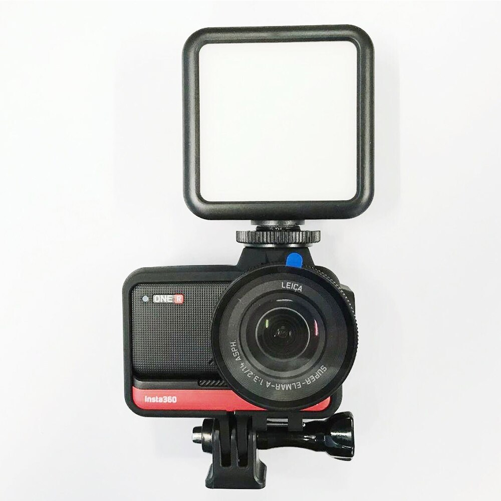 Standaard Montage Beugel Anti Anti-Collision Frame Kooi Met 2 Cold Shoe Mount Voor Insta360 Een R panoramisch Actie Camera