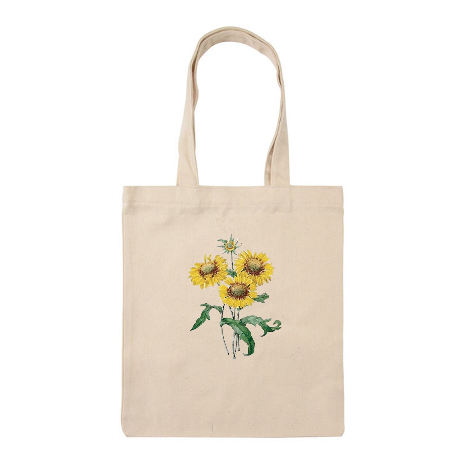 Dames boodschappentas dames canvas schoudertas eco tas herbruikbare tas shopper tassen studenten boekentas bloem plant melodie