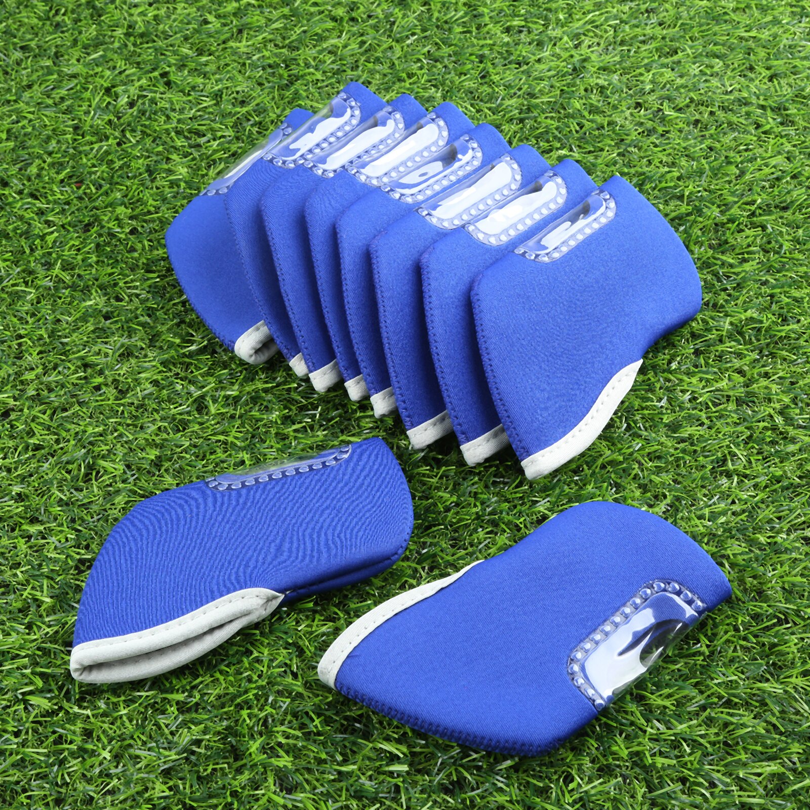 Neopreen Golf Ijzers Headcover Iron Putter Head Beschermende Covers Window Golf Club Head Cover Golf Accessoires Zwart/Blauw/ groen