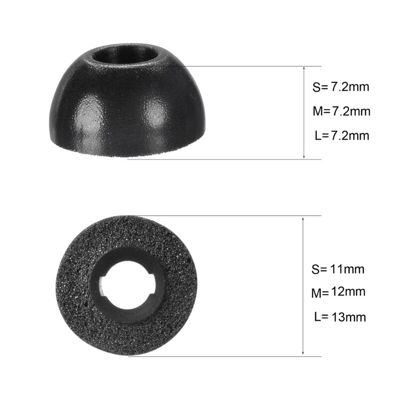 Noise Reduction Sponge Foam Earplugs Anti-noise Ear Plugs Compatible with Samsung Galaxy Buds Pro Earphone Ear Tips