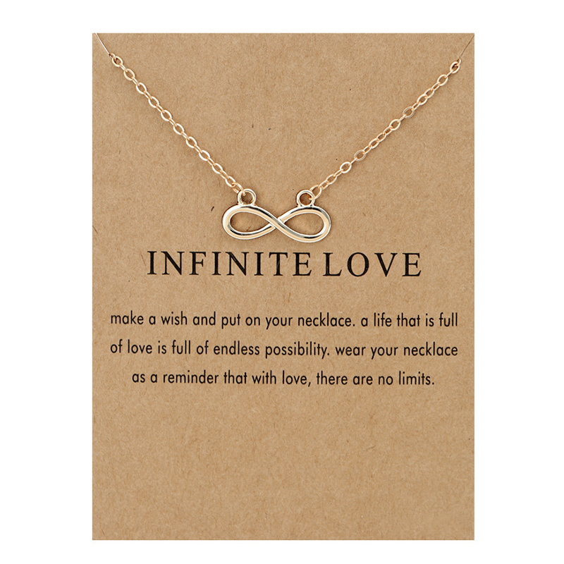 Mode Make A Wish Card Ketting Sieraden Goud Kleur Uil Veer Olifant Vleugel Eenhoorn Vlinder Hart Hanger Vrouwen Bijoux