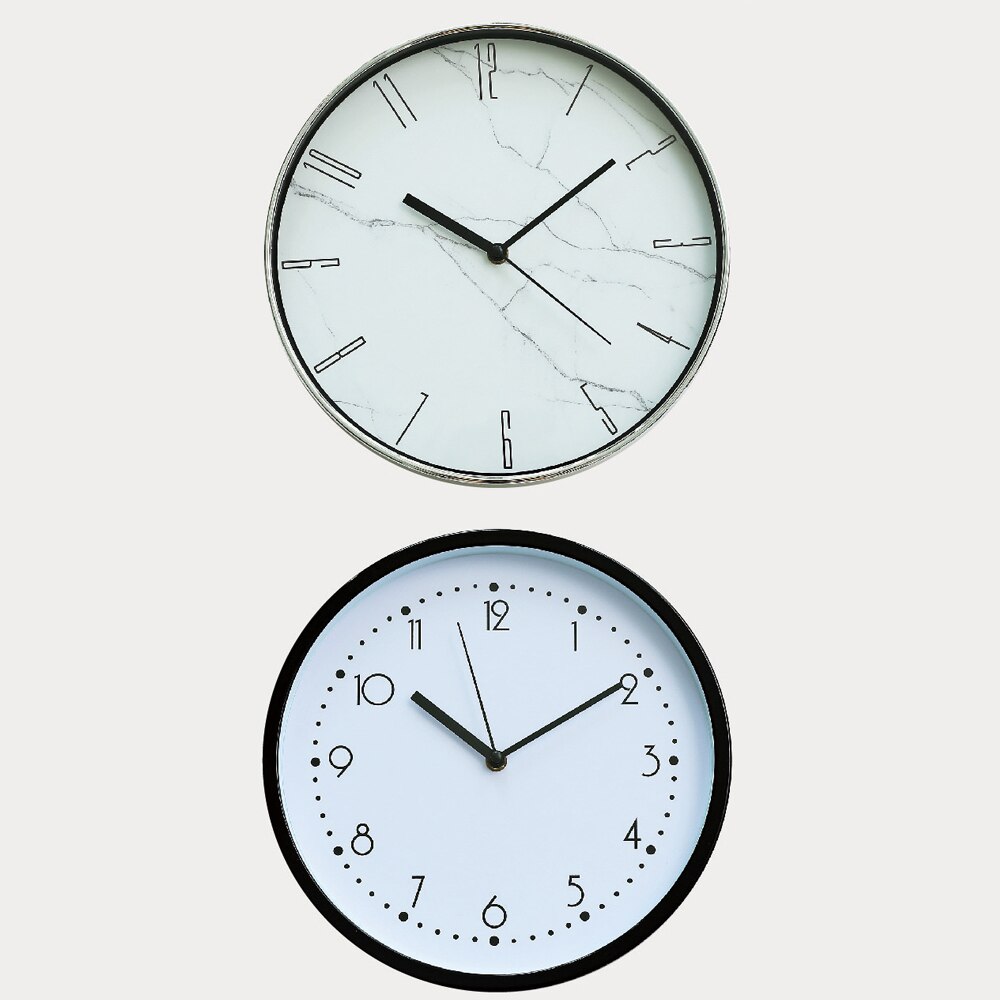 Marbled Clock Face Modern Living Room Home Wall Clock Personality Clock Bedroom Quartz Clock