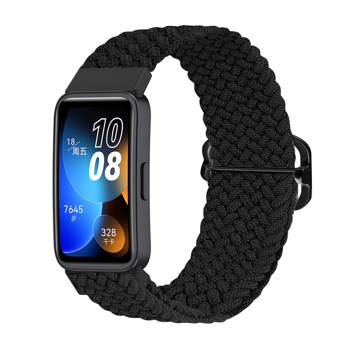 Gevlochten Solo Loop Voor Huawei Band 9 8 7 Band Verstelbare Smartwatch Accessoires Elastische Nylon Armband Correa Huawei Band8 Band