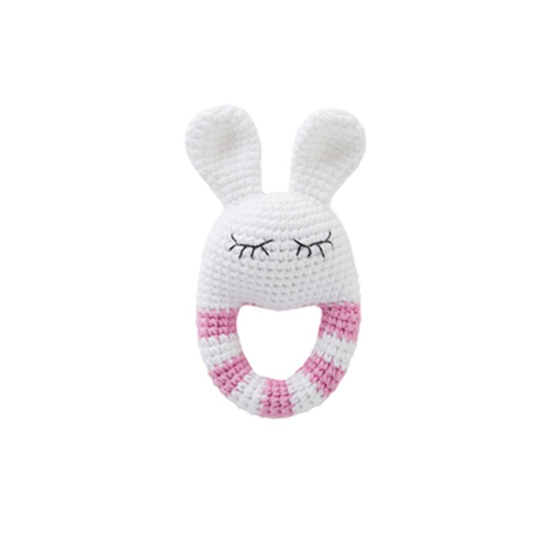 1pc Baby Teether bezpieczne drewniane zabawki mobilne wózek szopka pierścień DIY szydełka grzechotka bransoletka gryzak zestaw produkt dla dzieci nie finishe: Światło żółty