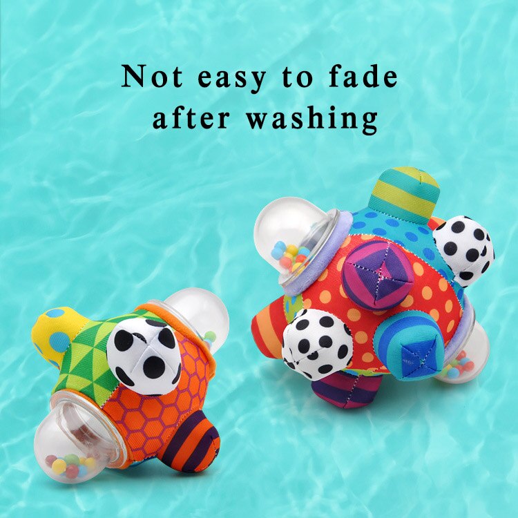 Baby Fun Polyester Kids Hand Bell Little Loud Bell Ball Rattles Intelligence Developing Tactile Sense Grasping Toy Rattle Toys