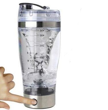 600MLPortable Movement Mixing Water Bottle Vortex Tornado PP Free Kitchen Accessories Electric Automatic Protein Shaker 450ML: 600ml