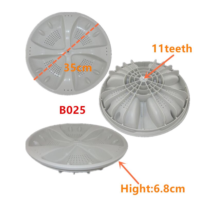 Washing Machine Pulsator Replacement Part Wave Plate Pulsator 11 Teeth Diameter 35cm