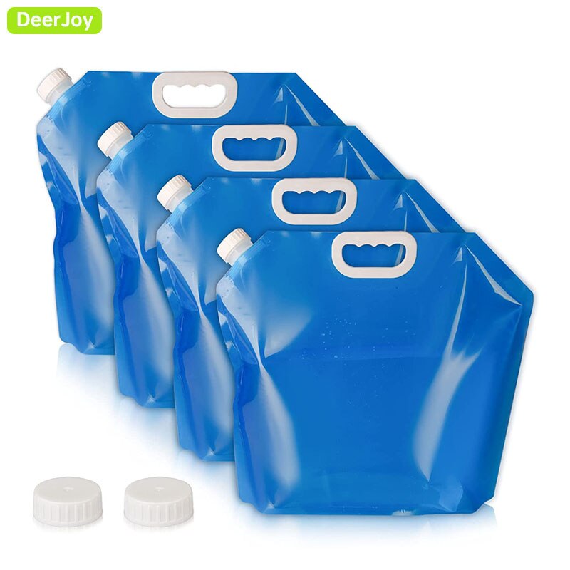 Collapsible Water Container Bag 5L 10L Outdoor Portable Folding Water Bag Car Water Carrier Container for Camping Hiking Travel