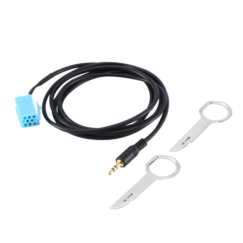 Auto Stereo Mini Iso 8Pin Aux Kabel Adapter Met Radio Removal Tools Voor Blaupunkt Radio 2000