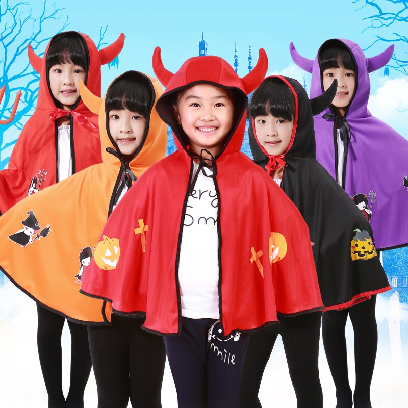 Børn halloween kostumer troldmand heks kappe kappe kappe med spids hat piger drenge cosplay børn jul fest forsyninger