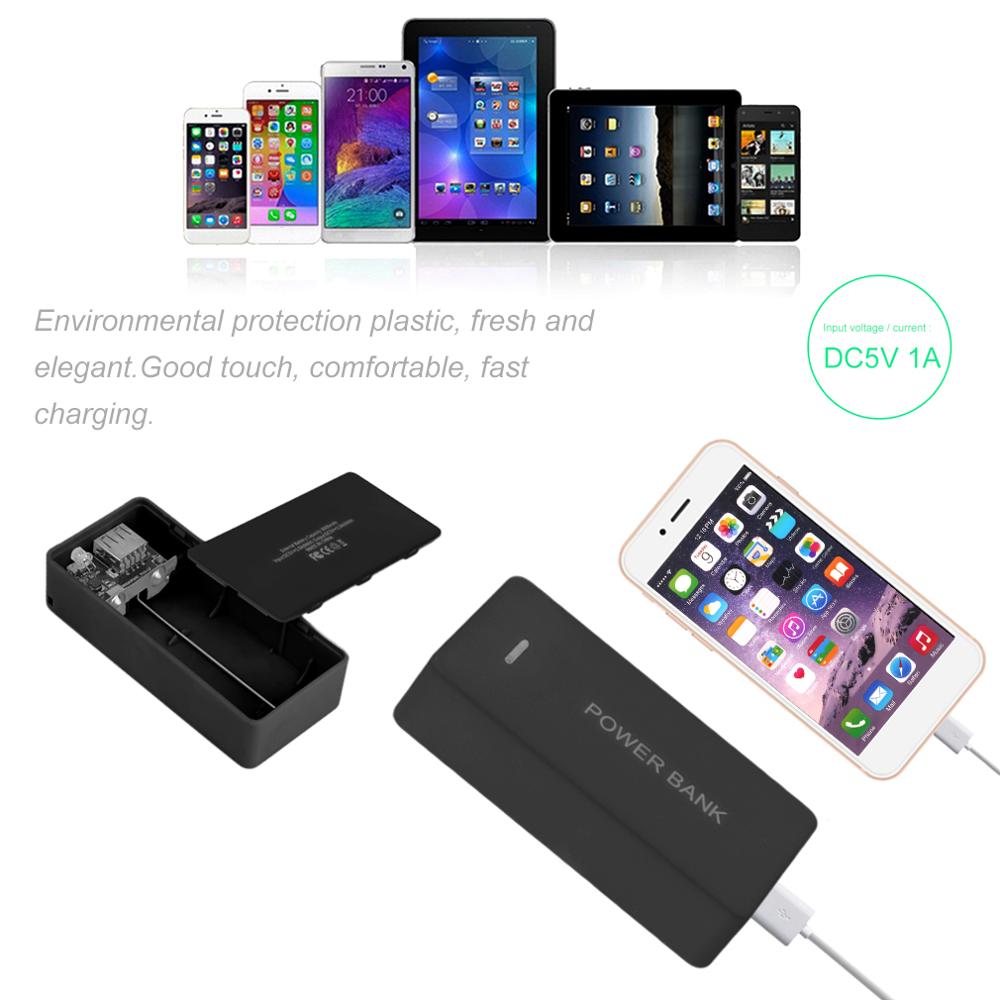 Custodia portatile Powerbank di Backup Mobile esterno in plastica USB da 5600MAH custodia adatta per telefono cellulare