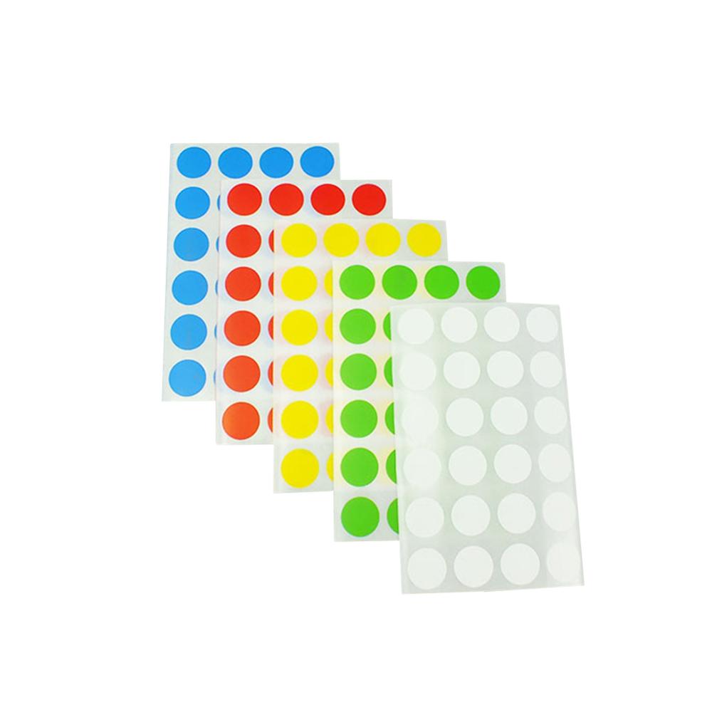 Laboratorieartikler farvede prikker etiket laboratoriekontor selvklæbende mærkat etiket eksperiment forbrugsvarer sticky notes papir 8-20mm