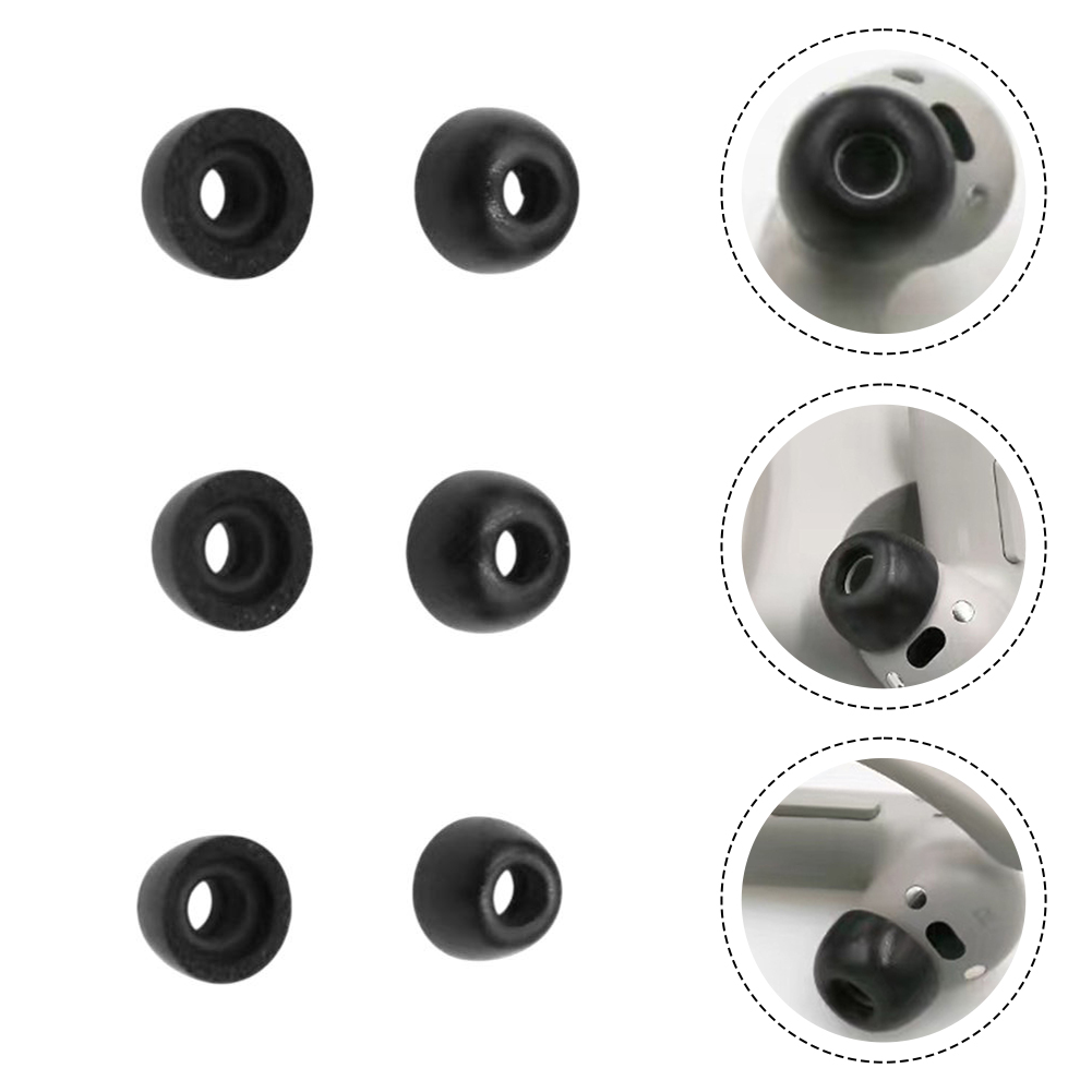 Zachte Memory Foam Oordopjes Voor Powerbeats Pro 2 Zwart Comfortabele Oordopjes In-Ear Covers Oortelefoon Vervanging Pads Accessoires