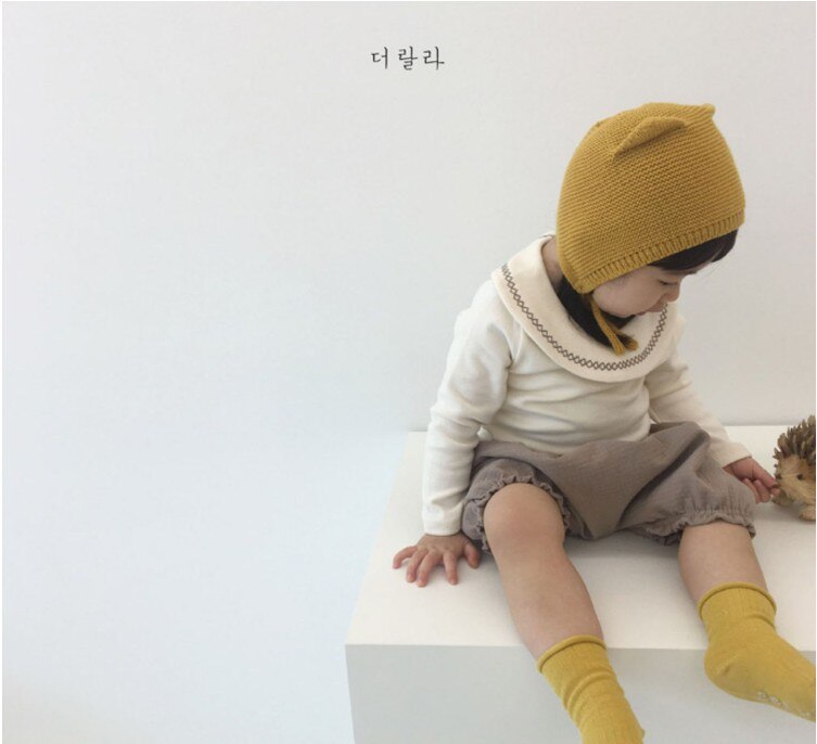 Baby Girl T-shirt Toddlers Spring T-shirts Girls Baby Full Sleeves Infant Autumn Tops Cotton Shirts Big Round Neck Clothes