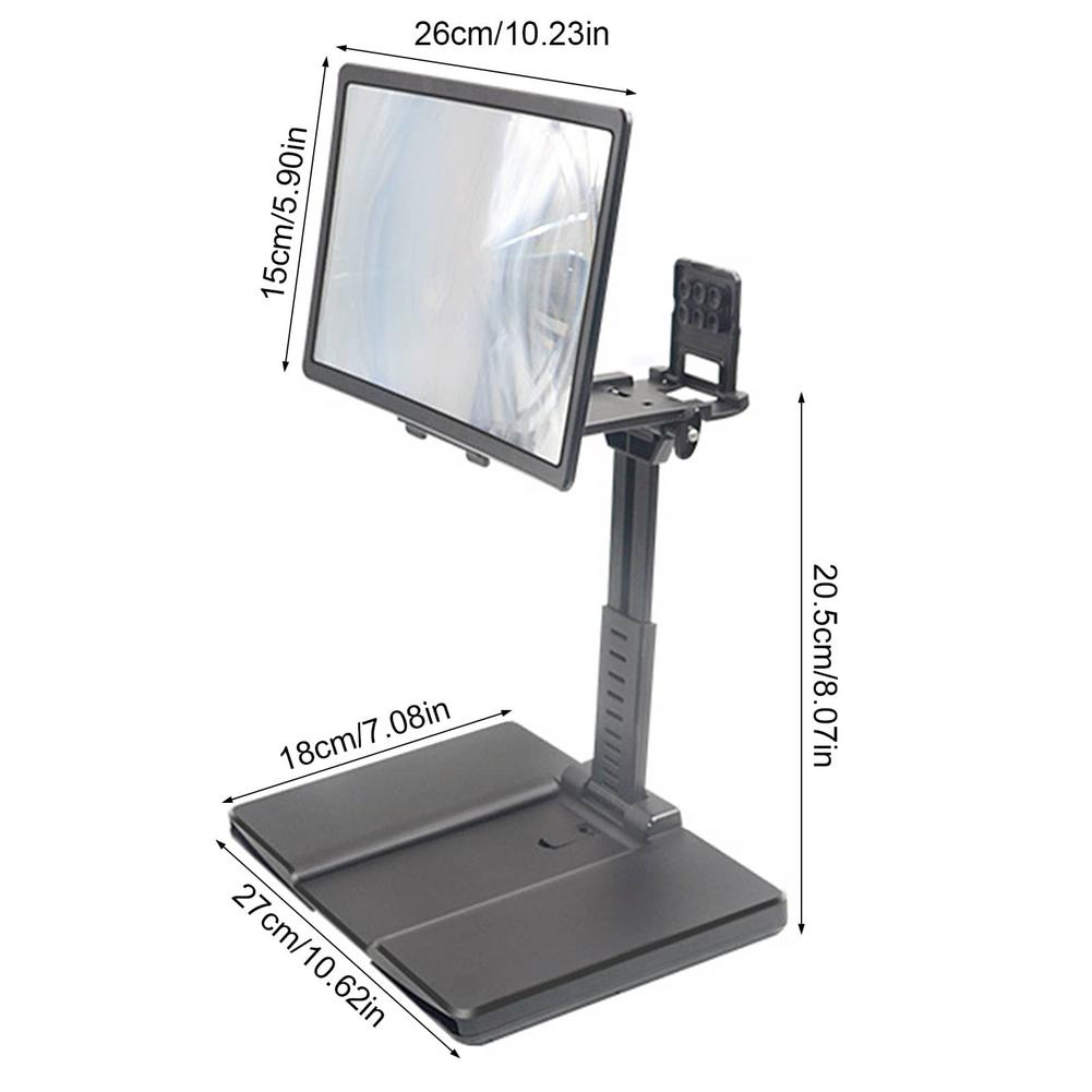 3D Desktop Telefoon Houder Stand Universele Mobiele Telefoon Screen Vergrootglas 3D Vergroter Vergrootglas Video Versterker Projector Beugel