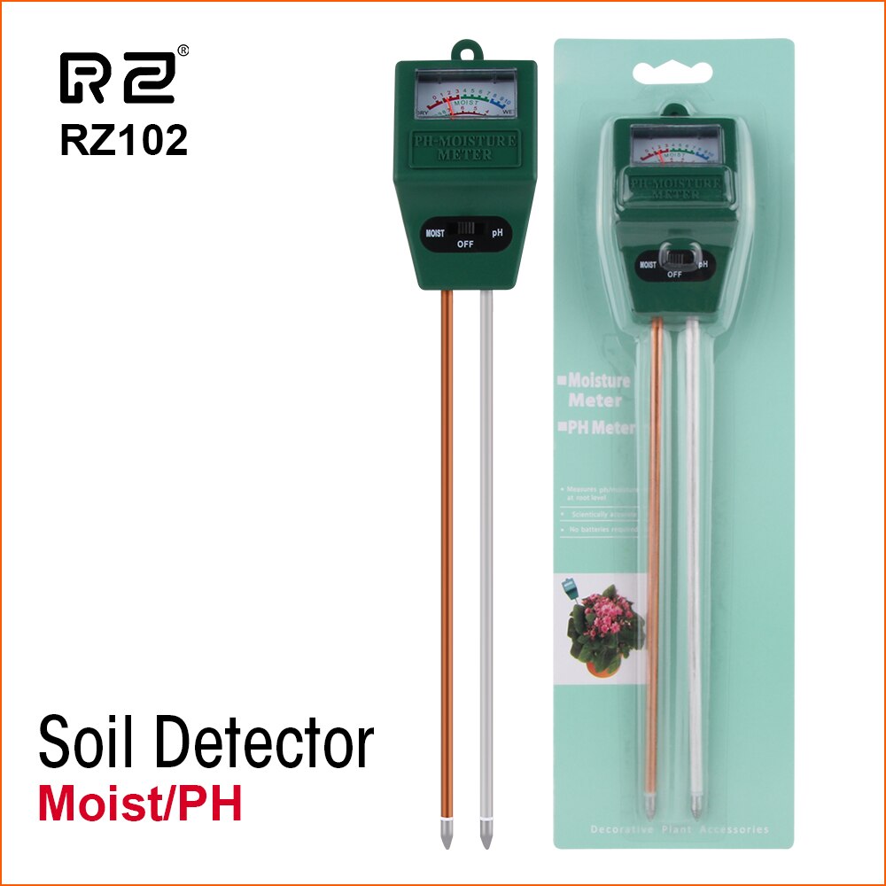 RZ 4 IN 1 Soil Tester Humidity Detector Digital PH Meter Soil Moisture