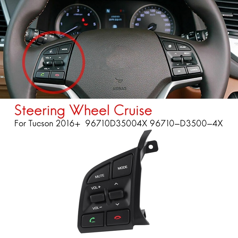 -96710D35004X for Hyundai Tucson + Steering Wheel Remote Control Switch with TL Bluetooth Button Music Switch: Default Title