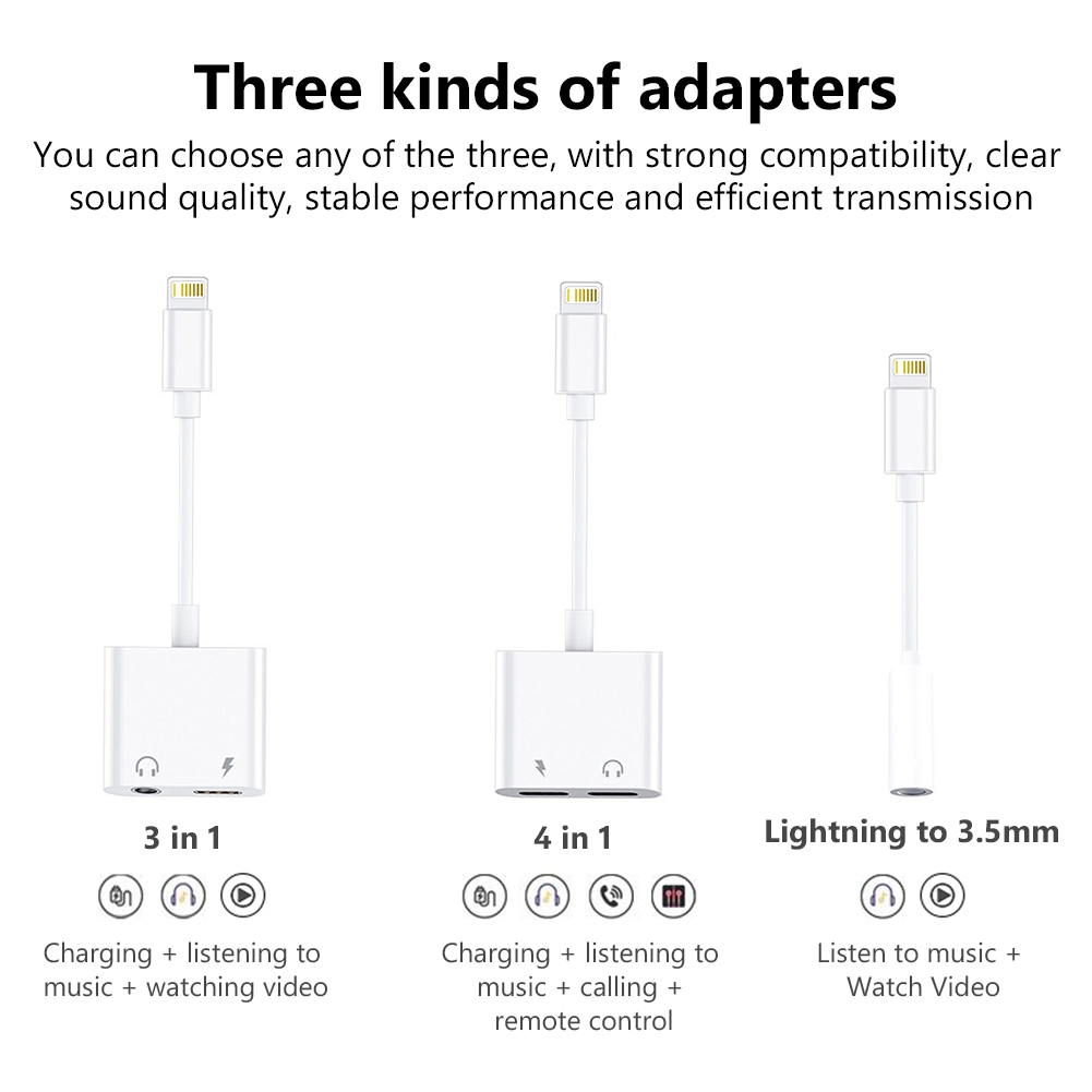 Ios Adapter Usb C Tot 3 5 Jack Audio Charger Splitter Dac Ios Converter Voor Iphone 13 12 11 Pro max 12 Mini X Xs Xr 7 8 Plus