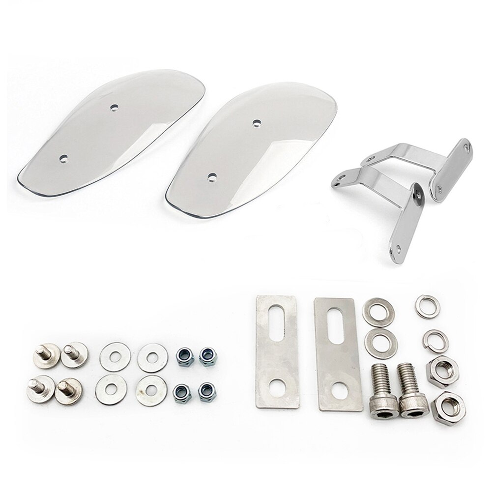 Guardamanos de manillar a prueba de viento para motocicleta, Protector de manija para BMW r850r, g650gs, 310 gs, k1200r, F 900 R, R18: Transparente