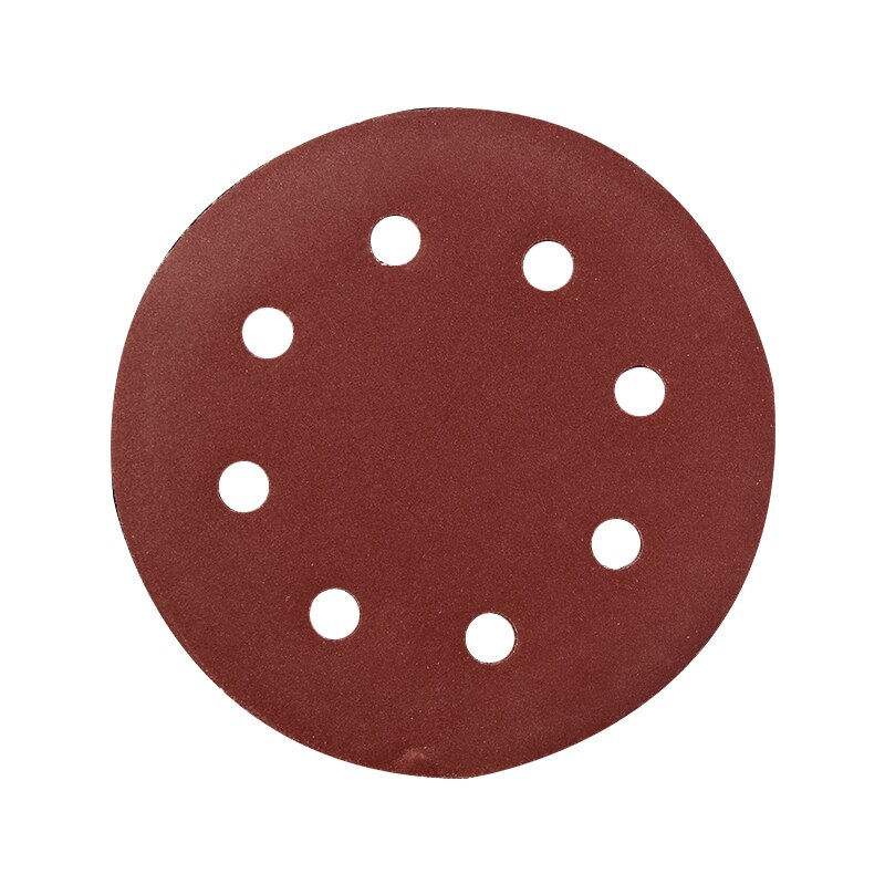 10pcs 7 Inch 8 Holes 180mm Red Round Shape Sanding Discs Hook Loop Paper Buffing Sheet Sandpaper Sander Polishing Pad Tools