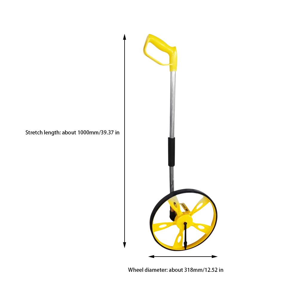 Rangefinder Mechanical Big Wheel Or Digital Display Small Wheel Hand-push Foldable Meter Measuring Wheeled Range Finder 5 Digits