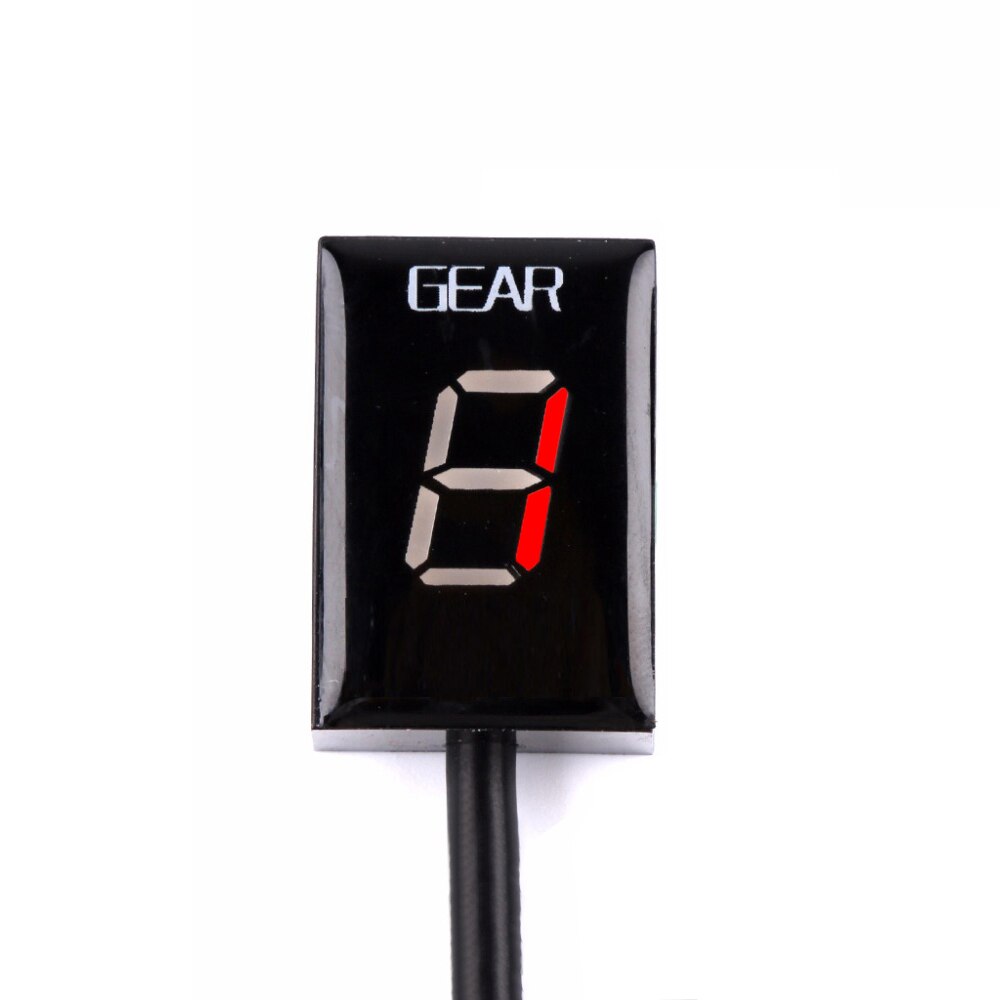 Indicador de marchas de velocidad para motocicleta Kawasaki, montaje directo de la Ecu de 1-6 velocidades para Kawasaki Z300, ER6N, Z1000SX, Ninja 300, Z1000, Z800, Z750: Red Light