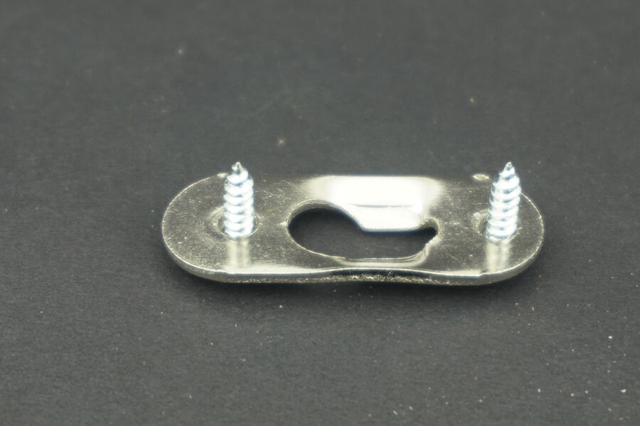 HEAVY DUTY STAINLESS STEEL PICTURE HANGERS KEYHOLE PICTURE FRAME HANGER &amp; SCREW
