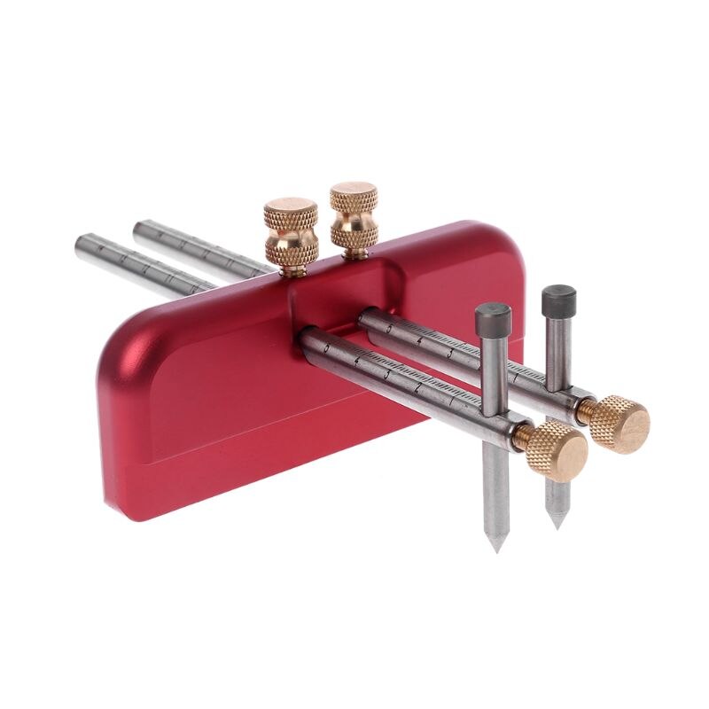 Woodworking Marker Double-head Scriber Aluminum alloy Carpenter Marking Tools Contour Gauge Parallel Layout Scribing Measuring
