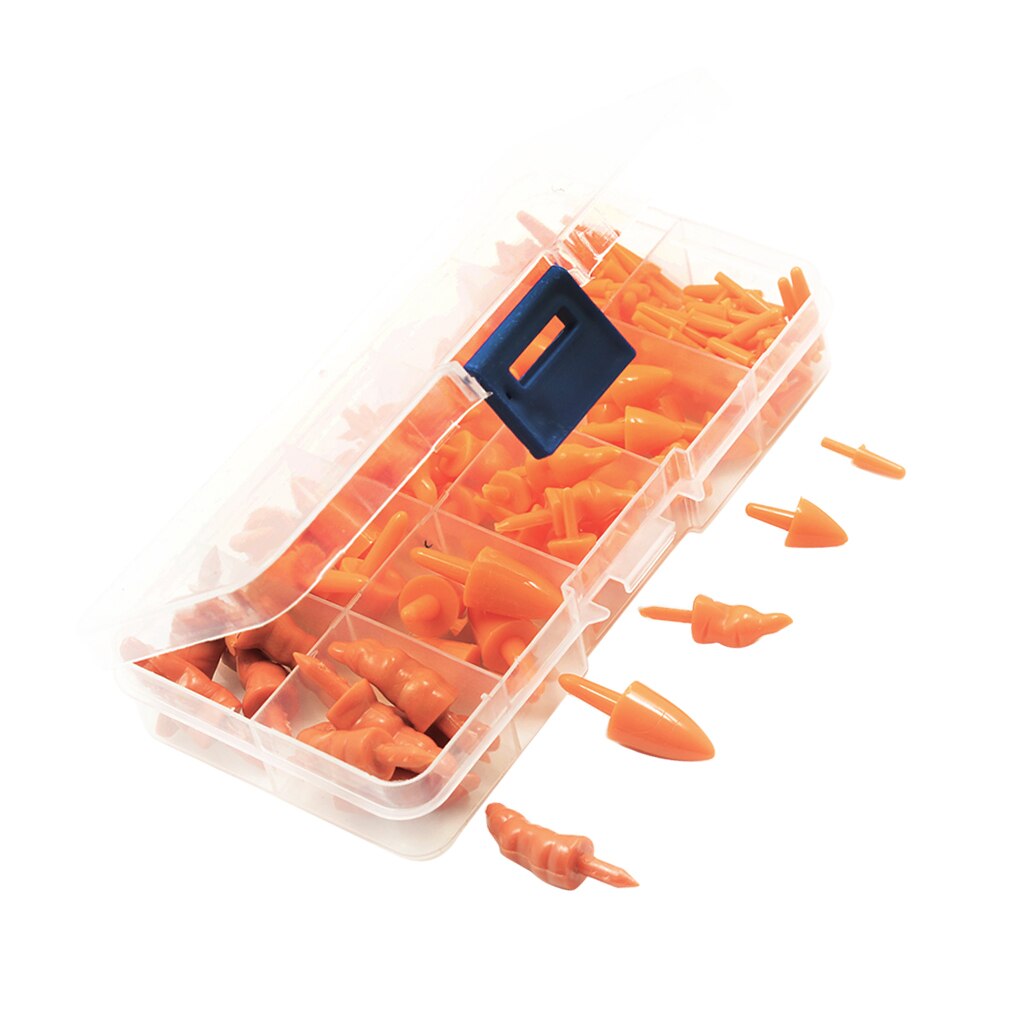 160Pcs Miniature Orange Resin Carrot Noses for Crafting, Creating and Embellishing Snowman Toys Crafts