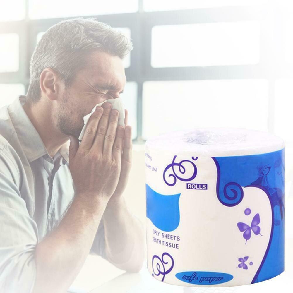 10 Rolls Toilet Paper Bulk Rolls Bath Tissue Bathroom Soft 3 Ply Skin-Friendly Household: Default Title