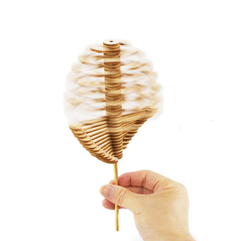 Creativity Helicone Rotating Lollipop Wooden Educational Toys For Children Adult Home Office Stress Relief Decoration Toy