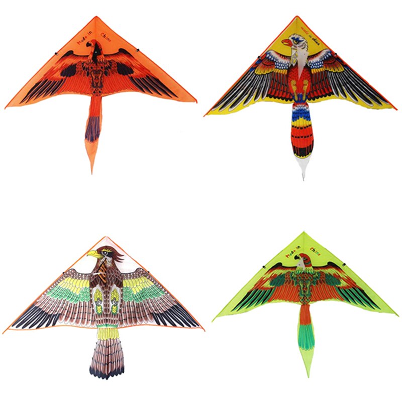 Windsock-Cometa plana grande para niños, cometas de pájaros voladores, juguetes de tela para jardín, Color aleatorio, 1 unidad