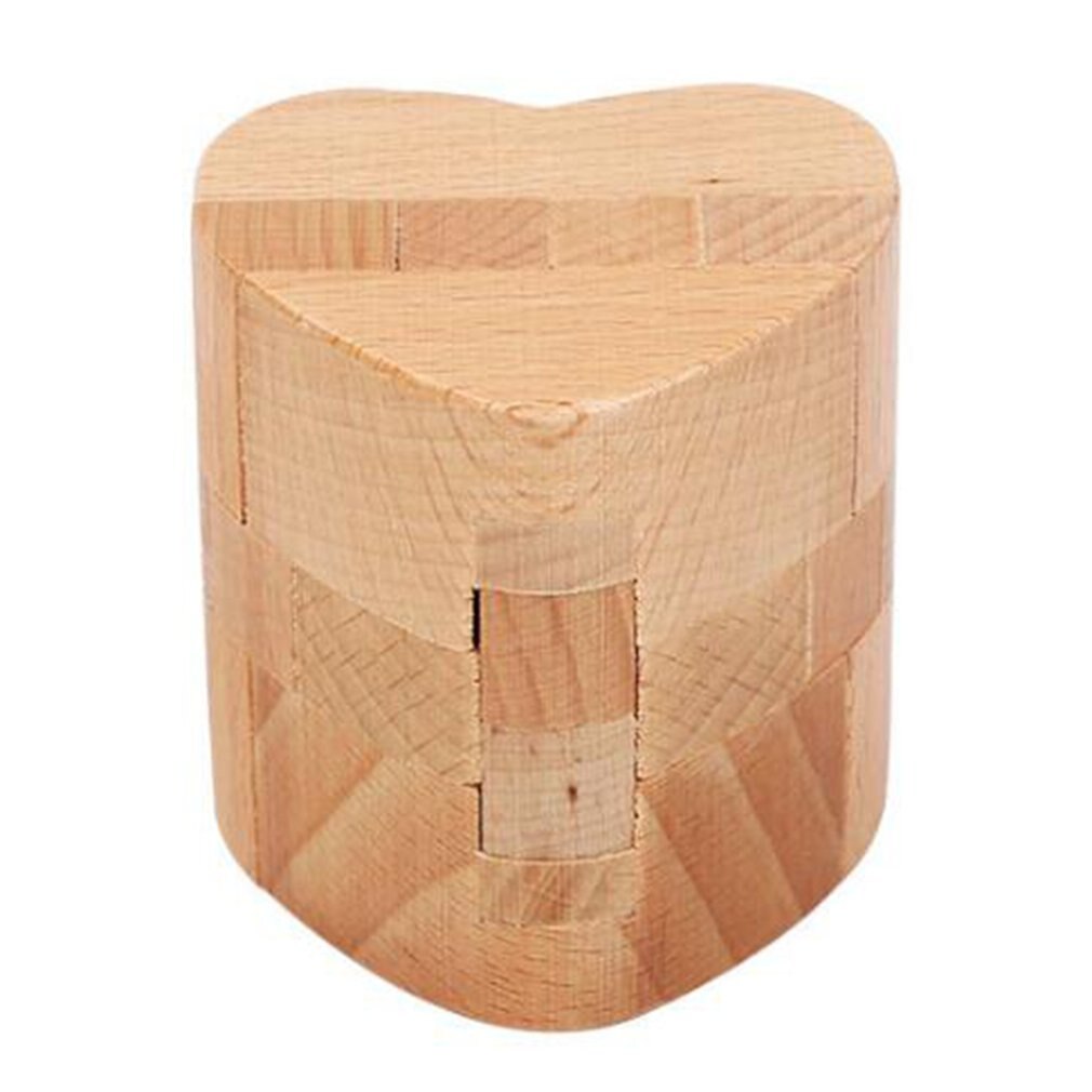 Chinese Ancient Lock Children's Puzzle Solving Manual Brain Toys Early Education Brain Development Toys: Heart Lock
