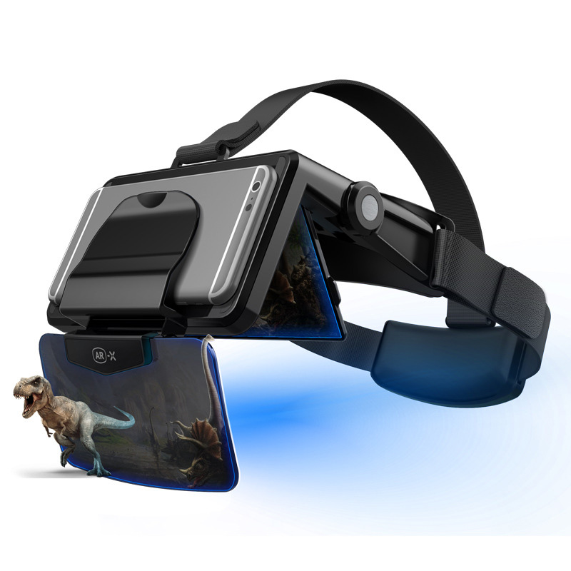 AR-X Virtual Reality Vr Bril Helm 3D Vr Bril Headset Voor Smartphone Kartonnen Casque Smart Telefoon Android 3 D Lense