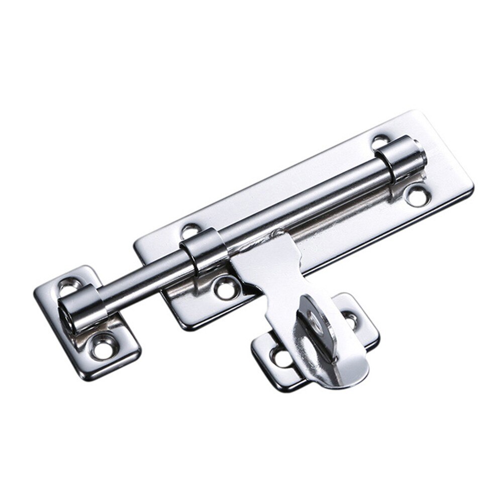 1PC Brushed Stainless Steel Slide Bolt Lock Gate Latch For Gates Fences Garage Shed Doors For Closing Mechanism Hardware