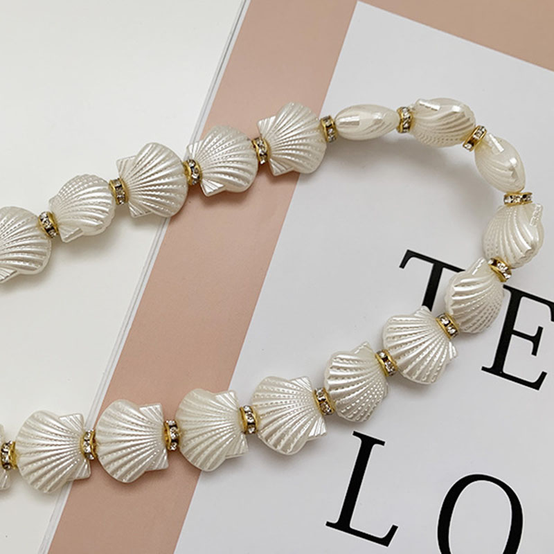 Pearl Women Chain Belt Shell Metal Lady Waist Belts Thin Slim Dress Long Waistbands Straps Banquet Wedding