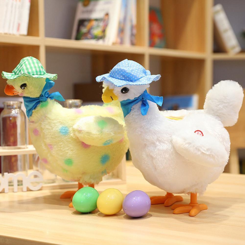 Leggen Ei Kip Kip Elektronische Knuffel Dansen Zingen Anti-Stress Gadget Grappig Kerstcadeau Voor Kinderen Q9c3