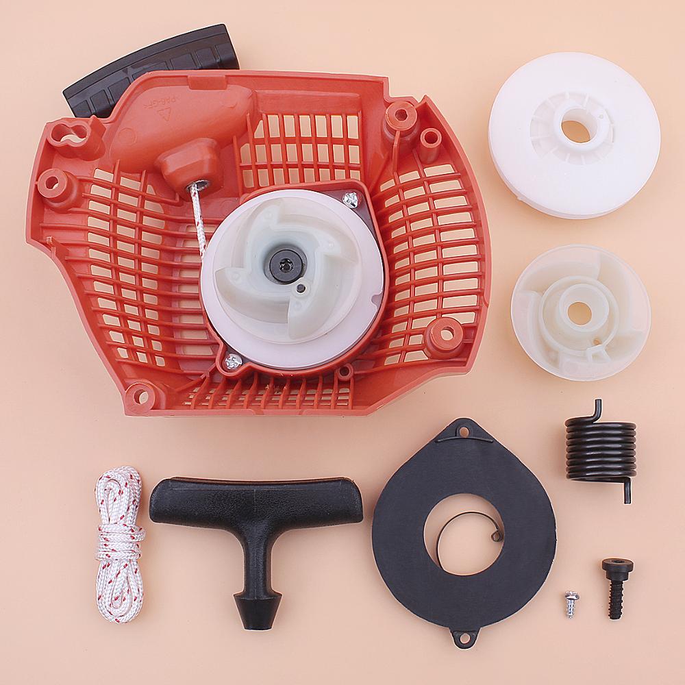 Démarreur de traction de recul pour Husqvarna 435 435E 440 440E poulie moyeu ressort poignée poignée corde Kit tronçonneuse 544287002