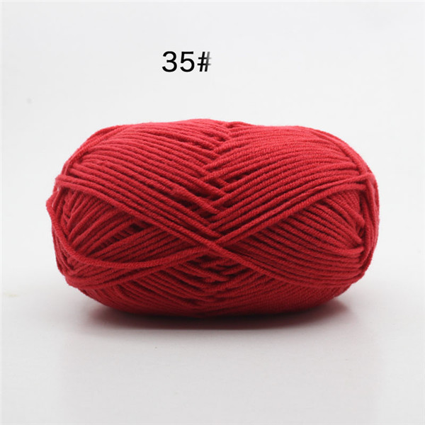 upgrade natuurlijke zijde melk katoenen garen dikke garen voor breien baby wol haak garen weave draad 4 Plys 50 g/stk: 35